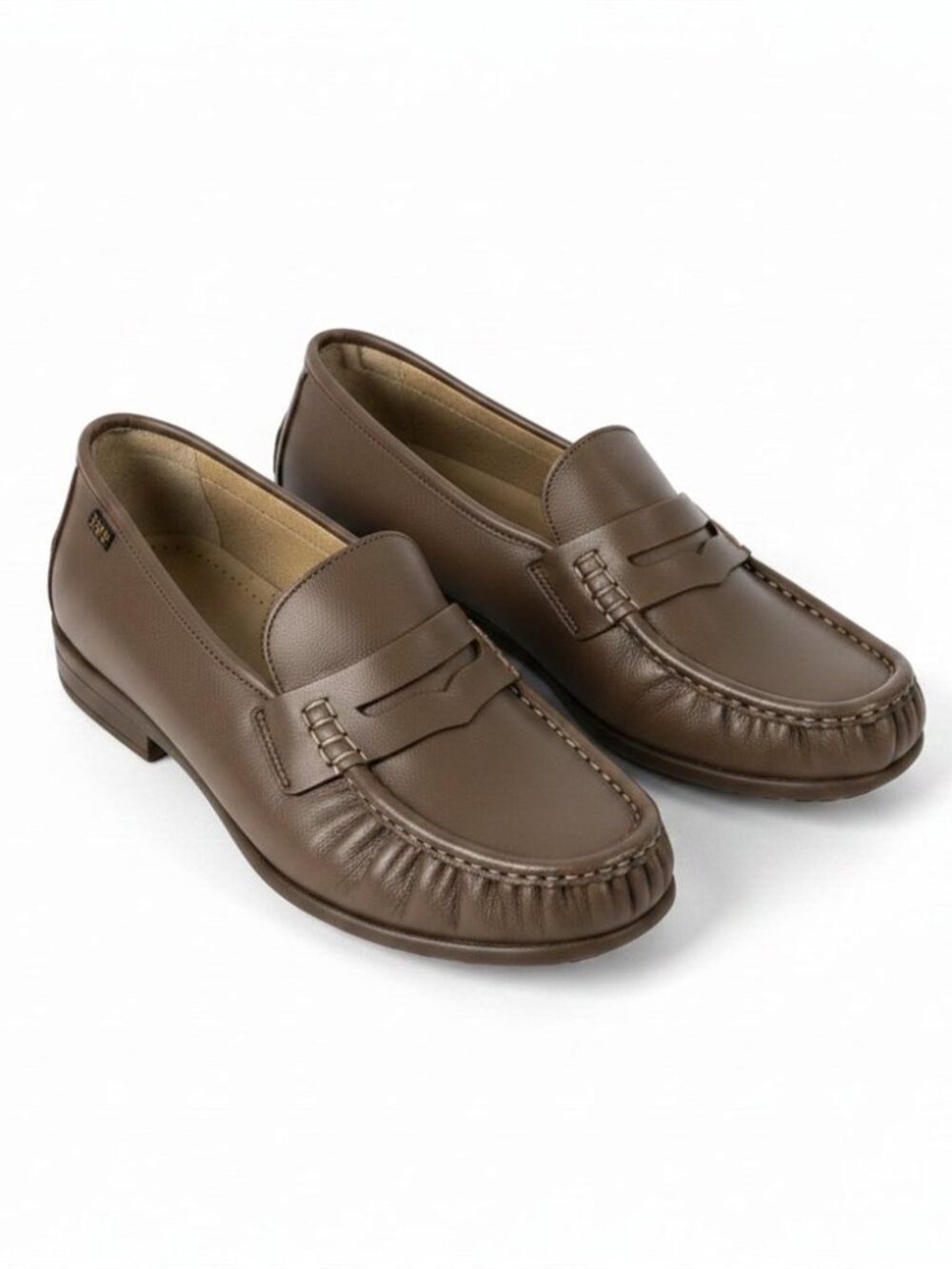 SAS NIB Women's Mocha CLASSIC Leather Slip-On Loafers, Size 8 1/2M